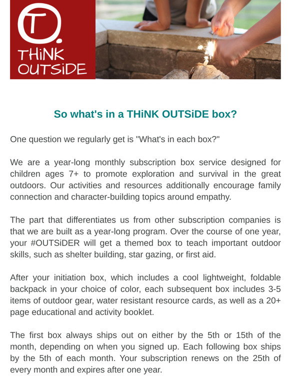 Think Outside Boxes Think Outside Boxes: What's in a THiNK OUTSiDE box? | Milled