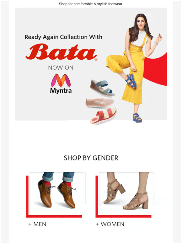myntra bata sandals