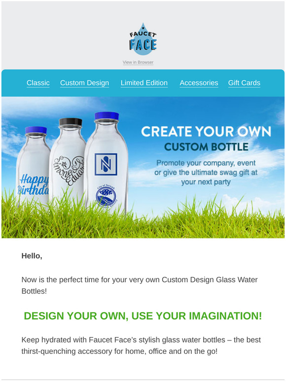 Don't Miss The Chance: Create Your Own Custom Bottle!