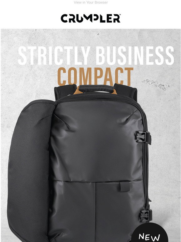 Crumpler: Introducing the Strictly Business Compact | Milled