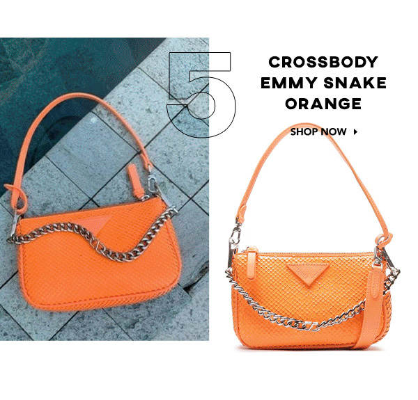 crossbody emmy bright snake pink