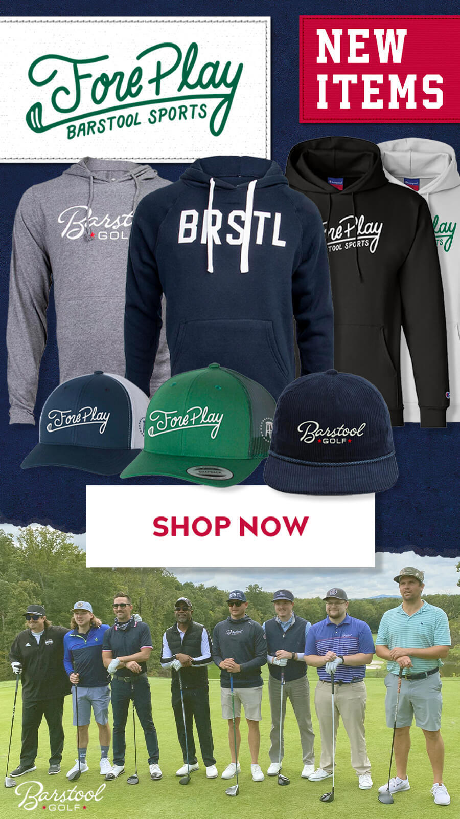 Fall Barstool Golf \u0026 Fore Play Merch 
