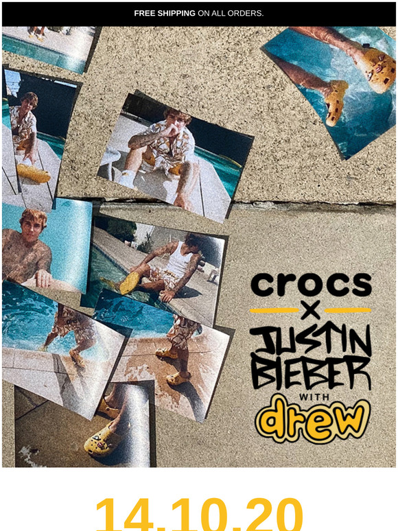 Crocs Crocs X Justin Bieber with drew is coming Milled
