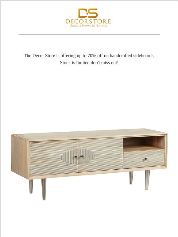 Huge savings on Sideboards up to 70% off!