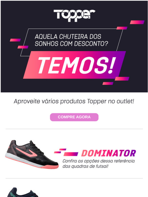 Loja Topper - Descontos de até 50% OFF - Corra e Aproveite