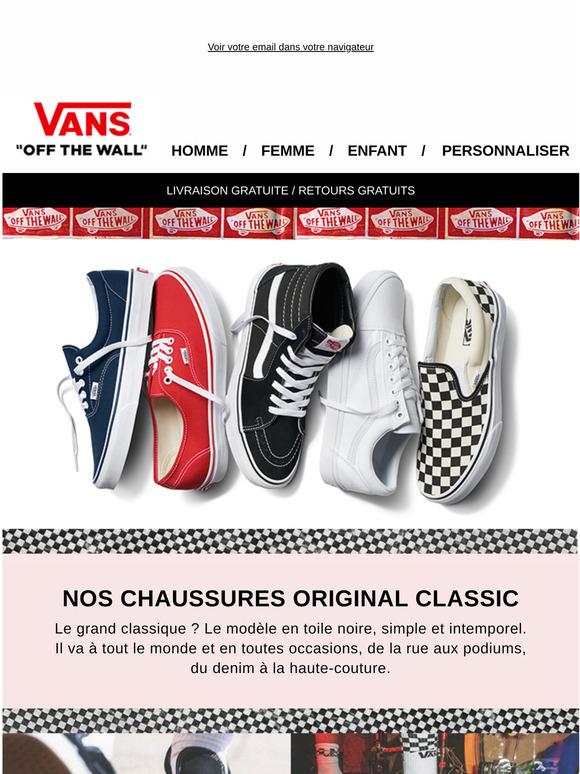 vans tous les modeles