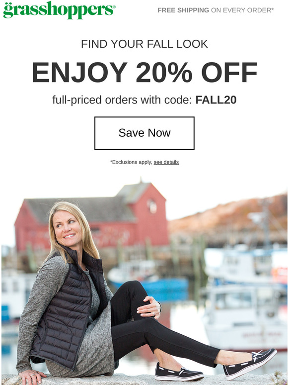 20% off the styles you need this season!