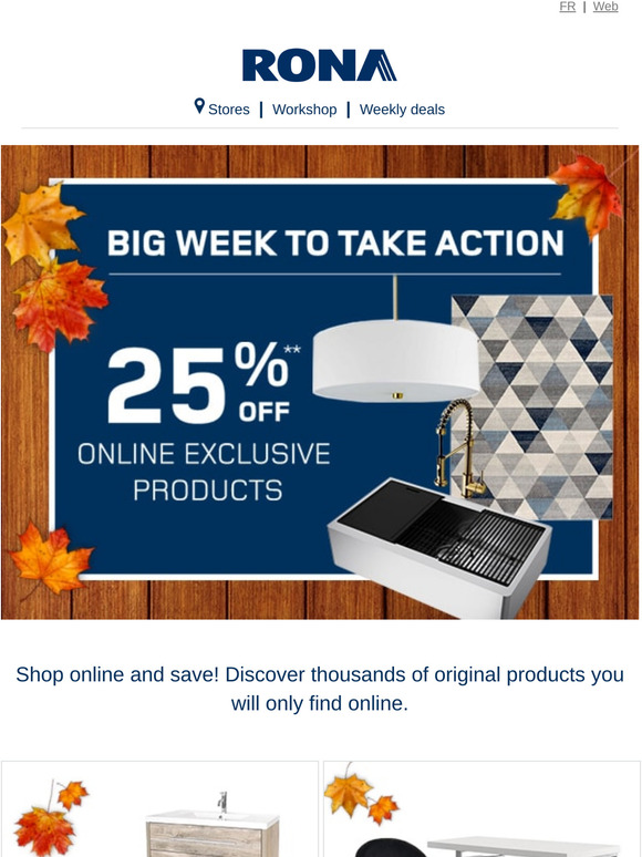 RONA 📢 Shop online and save! Milled