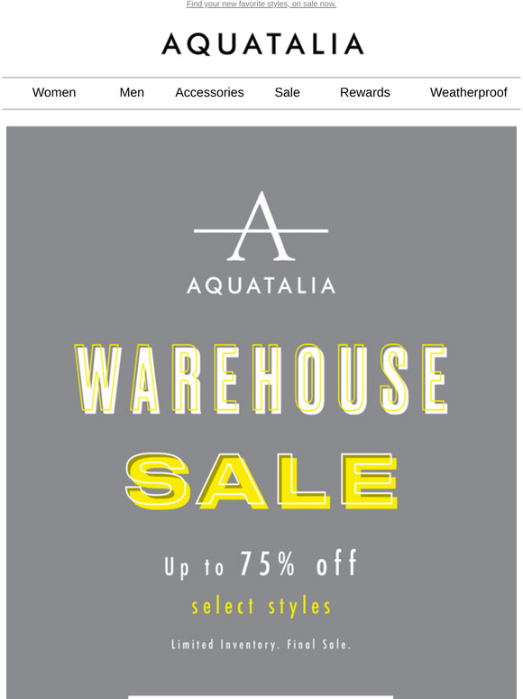 aquatalia warehouse sale
