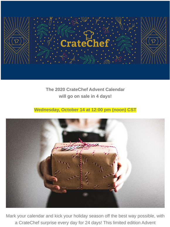 CrateChef Advent Calendar - Going On Sale Soon!