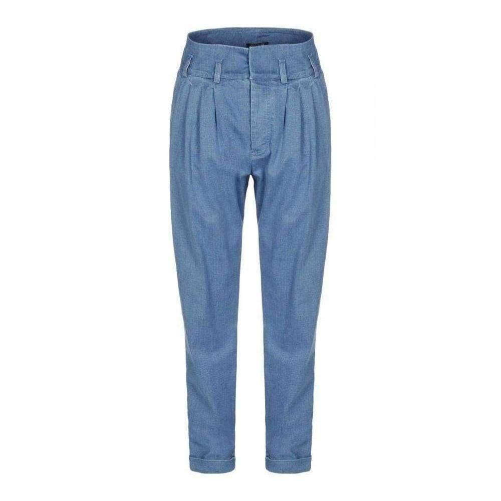 Image of Blue Denim High Waist Pants