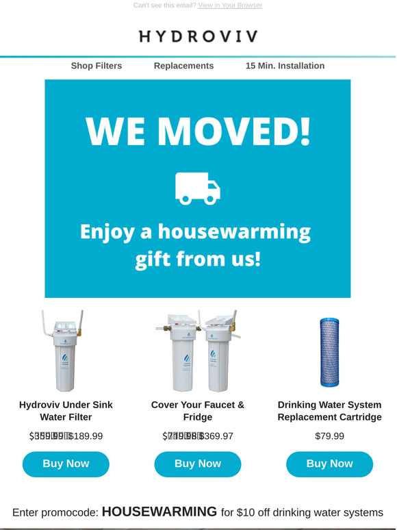 Hydroviv WE MOVED! Milled