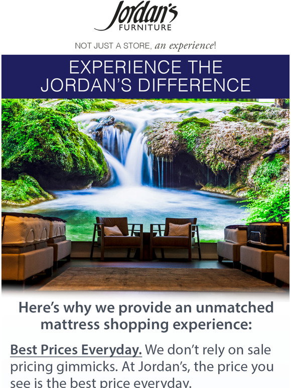 Jordan's Furniture Jordan's Sleep Lab is your solution to a better