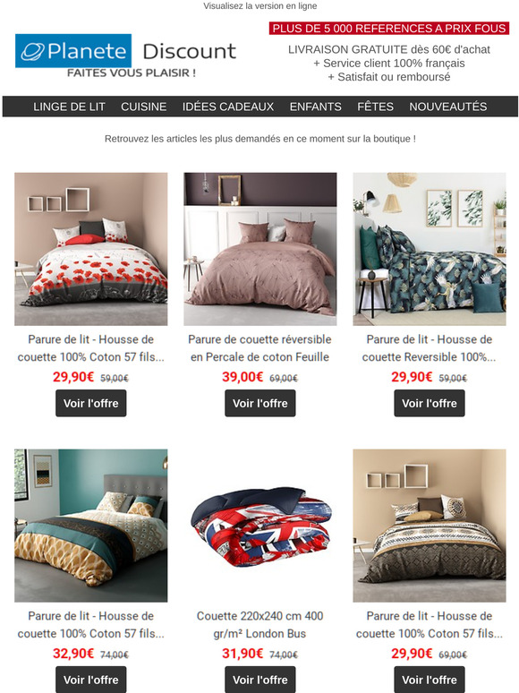 📢 Les tendances pour votre linge de lit et décoration !