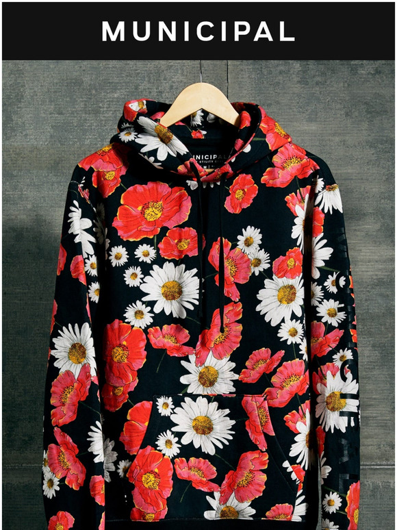 facts floral hoodie