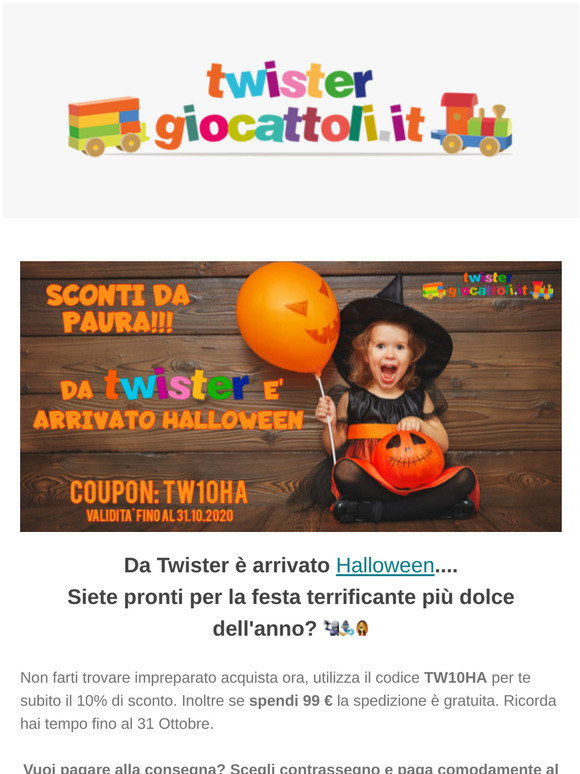 Da Twister è arrivato Halloween....