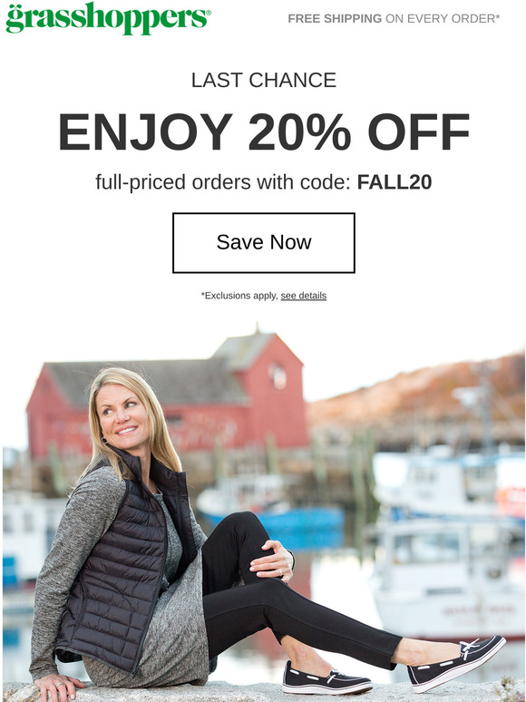 20% off ends tonight!