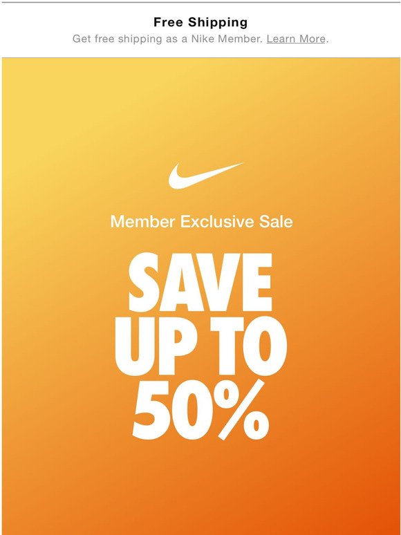 Nike: Member Exclusive Sale: Save up to 