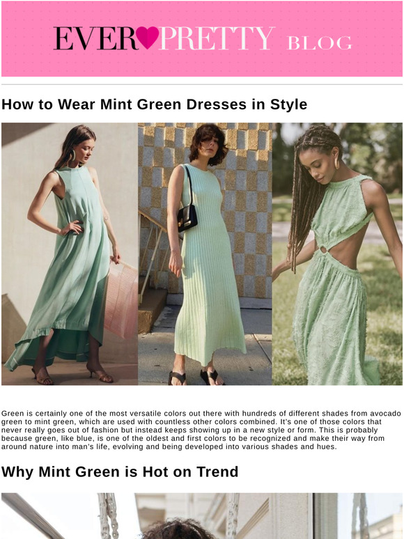 Ever Pretty How To Wear Mint Green Dresses In Style Milled
