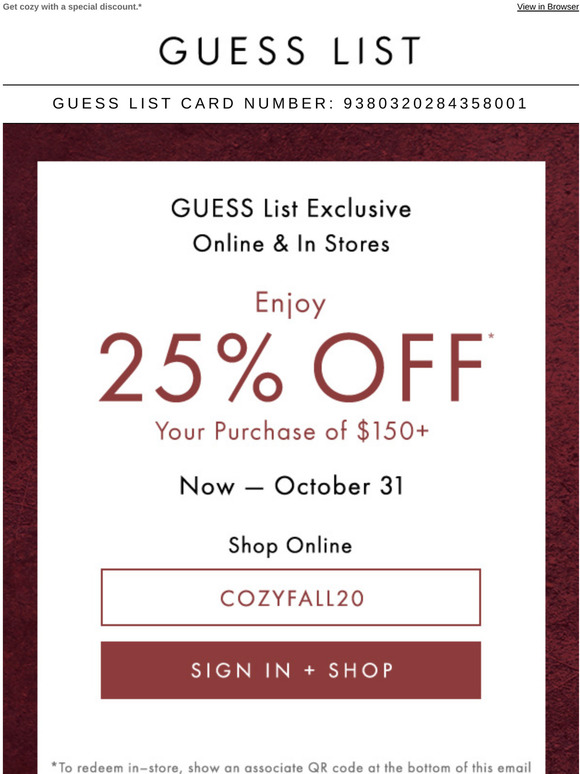 marciano canada promo code