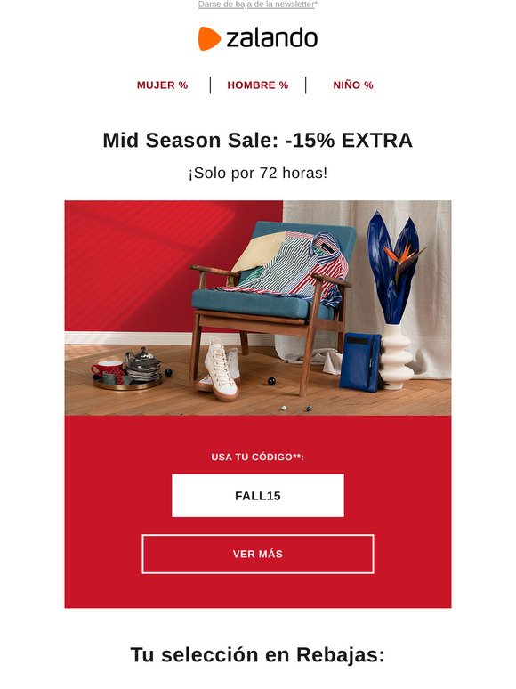 -15% EXTRA en Mid Season Sale 💣