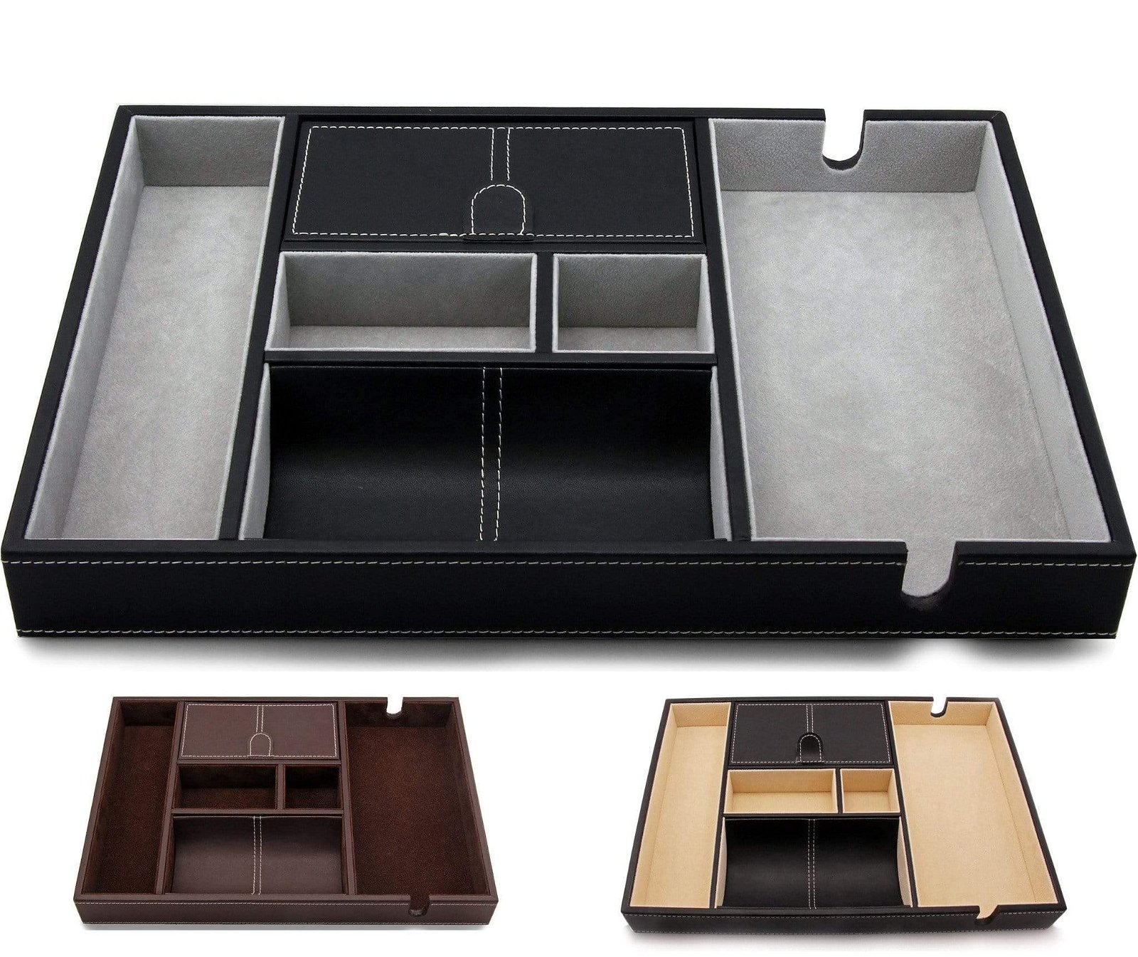 Image of The Victory - Valet Tray for Men with Large Smartphone Charging Station