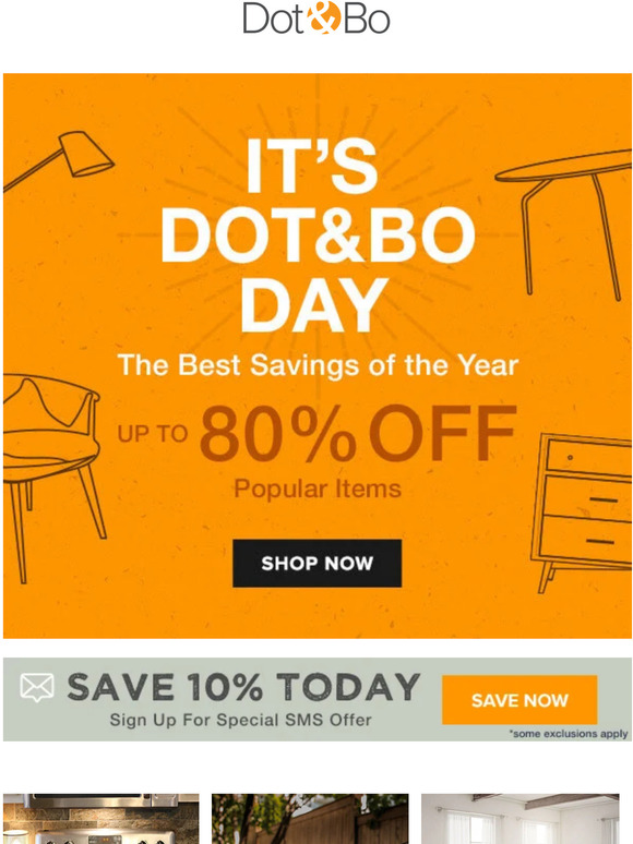 Dot & Bo Today Only Special Savings for Dot & Bo Day!!! Milled