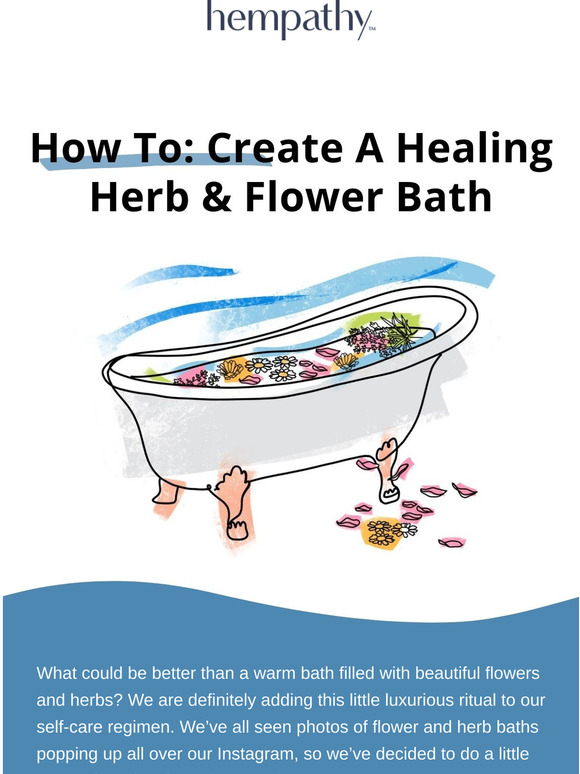 How To: Create A Healing Herb & Flower Bath
