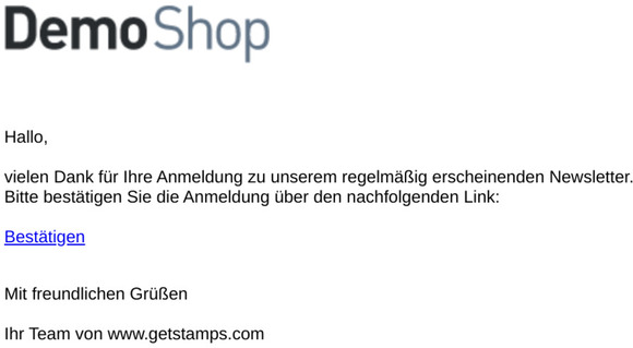 Bitte bestätigen Sie Ihre Newsletter-Anmeldung