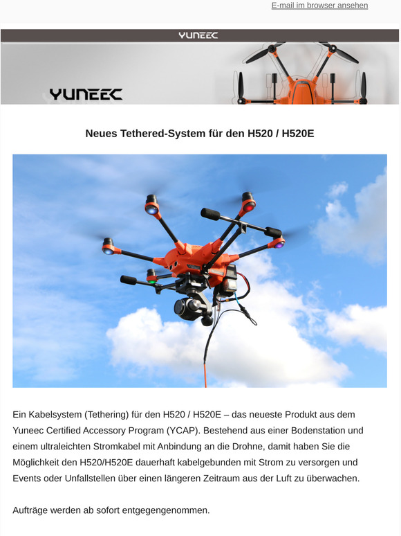 YCAP News | Neues Tethered-System für den H520 / H520E