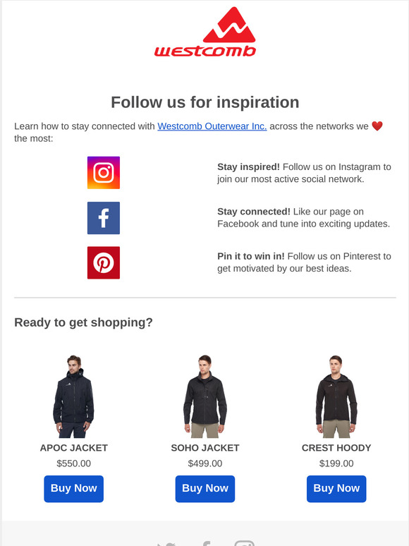 Follow us on social media!