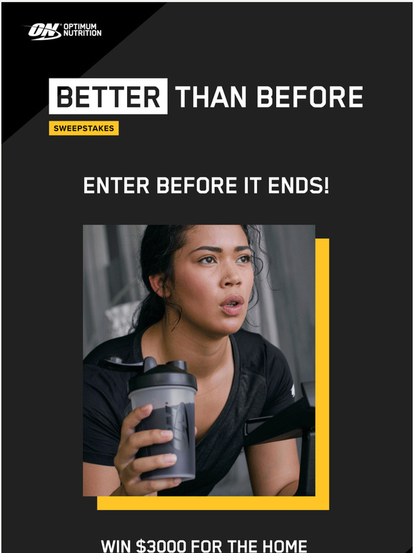 Last chance to win $3000 for your home gym!