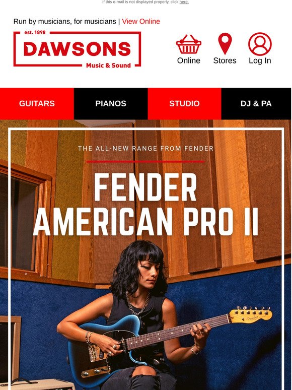 Just Launched: The Fender American Professional II Range is here!