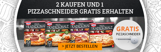 Dr. Oetker Tradizionale: 2 kaufen & 1 Pizzaschneider gratis erhalten