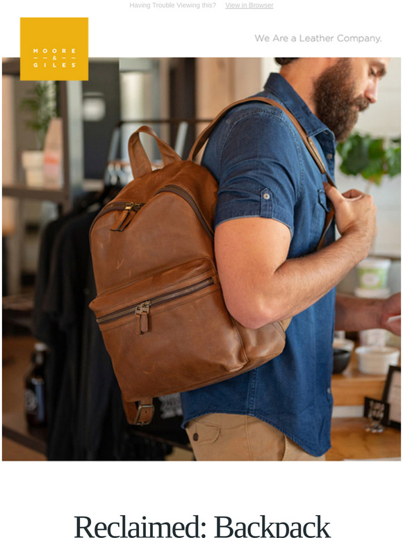 Just Launched - Reclaimed: Backpack 🎒