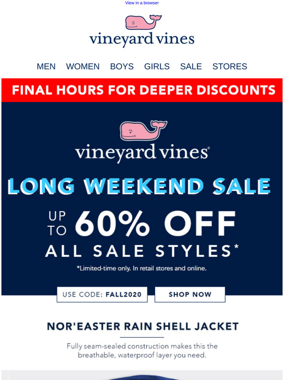 Vineyard vines promotion discount code