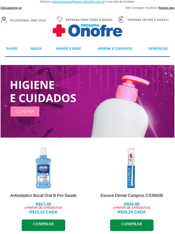 Sua Higiene Oral em dia: Confira itens desta categoria com desconto!