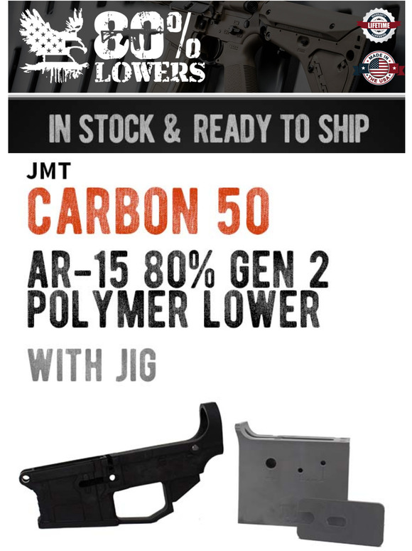 80% Lowers: Introducing.... JMT 'Carbon 50' AR-15 80% Gen 2 Polymer ...