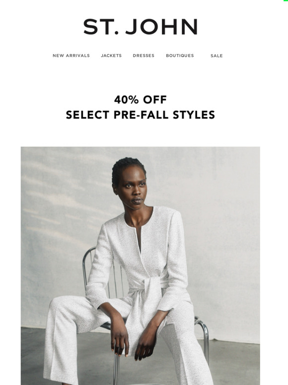 40% Off Pre-Fall: The Time is Now