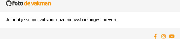Abonneren op nieuwsbrief gelukt