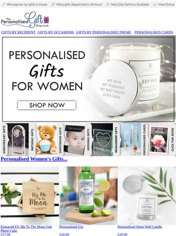 Personalised Gifts For Women