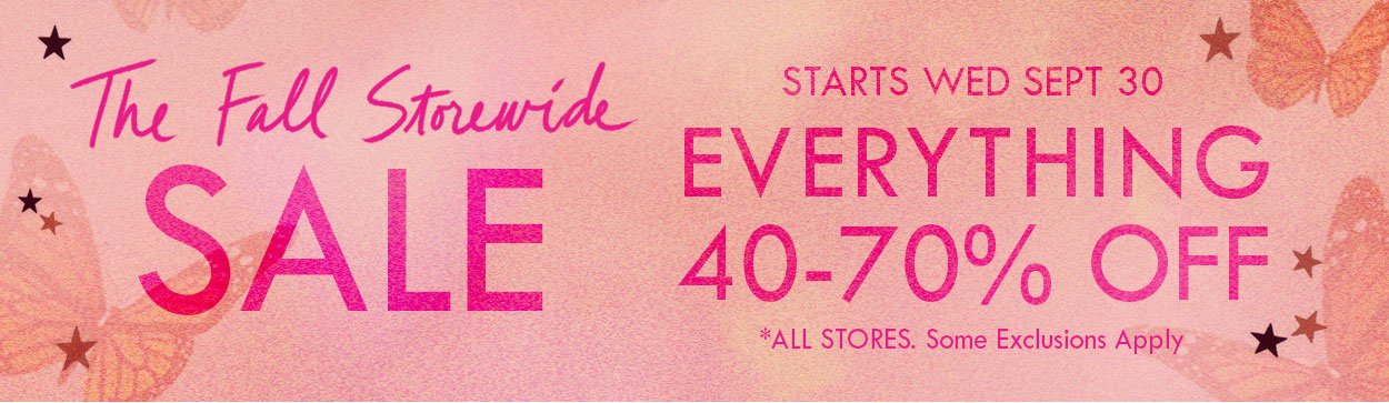 The Fall Storewide Sale