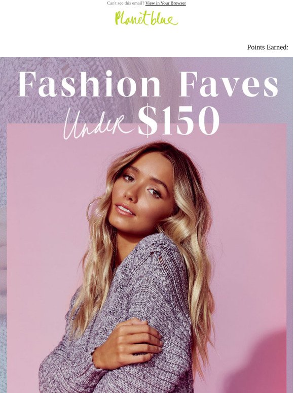 Fashion Faves Under $150