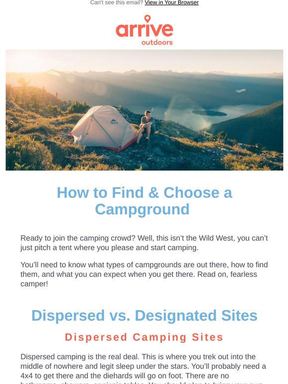Do you know the difference between these types of camp sites?