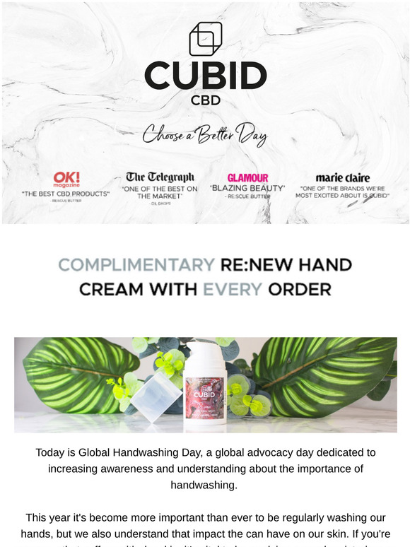 Today only! Complimentary hand cream with every order 😊
