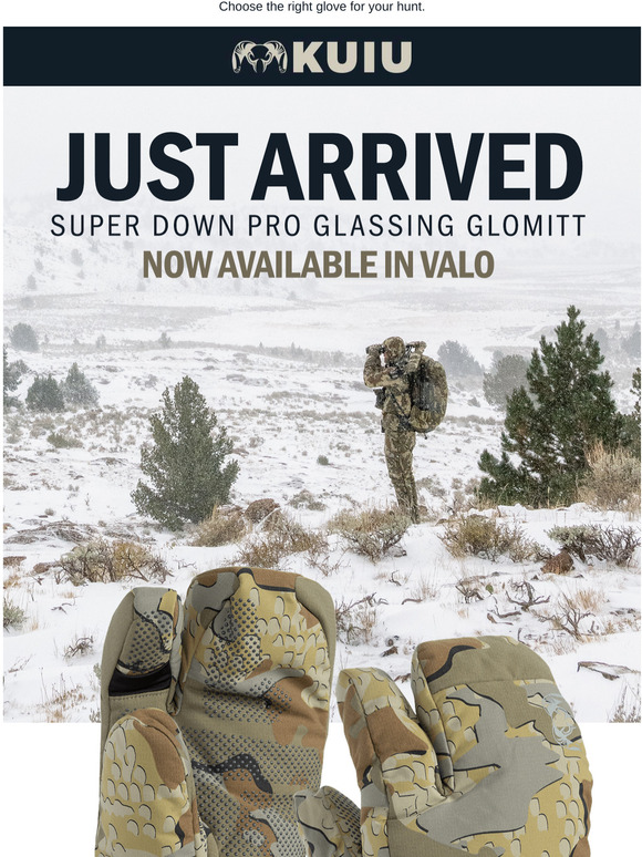 kuiu super down pro glassing glomitt