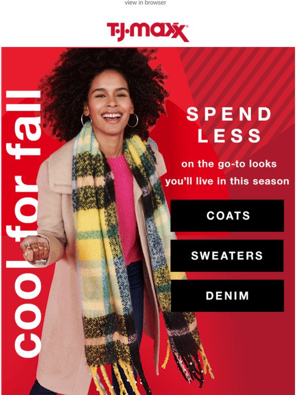 TJ Maxx : The new fall classics you need now! | Milled