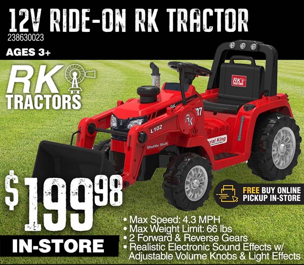 rk37 tractor ride on toy