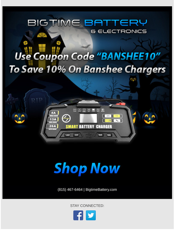 Save 10% On Banshee Chargers!