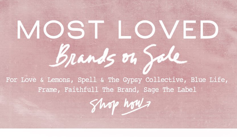 Most Loved Brands on Sale